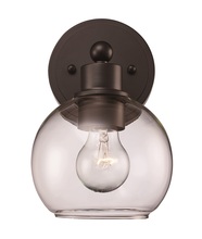 Trans Globe 22221 BK - Grand Collection 1-Light Globe Shade Armed Sconce