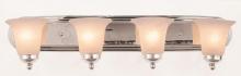 Trans Globe 3504 PC - Rusty Collection 4-Light, Glass Bell Shades Vanity Wall Light