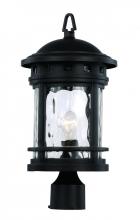 Trans Globe 40373 BK - Boardwalk Collection 1-Light, Ring Top Lantern Head with Water Glass