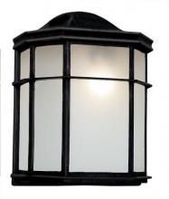 Trans Globe 4484 BK - Andrews 1-Light Frosted Glass, Flush Mount Outdoor Pocket Lantern