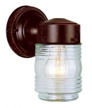Trans Globe 4900 RT - Quinn 1-Light Classic Glass Jar Shade Outdoor Wall Light