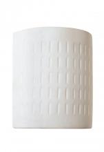 Trans Globe 5003 WH - Coast 1-Light Paintable Ceramic Wall Sconce Light