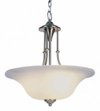 Trans Globe 6543 BN - Perkins 3-Light Indoor Glass Bowl Pendant with Chain