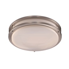 Trans Globe LED-10260 BN - Barnes Collection Round LED, Acrylic and Metal, Flush Mount Indoor Ceiling Light