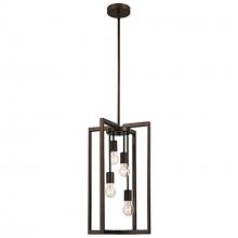 Trans Globe PND-999 - Eastwood Collection 4-Light Industrial Cage Metal Pendant