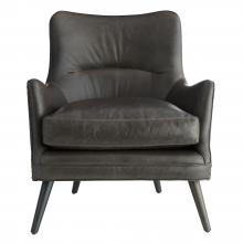 Arteriors Home 8013 - Seger Chair Graphite Leather Grey Ash