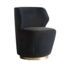 Arteriors Home FRU08 - Poppy Chair Midnight Grey Performance Velvet