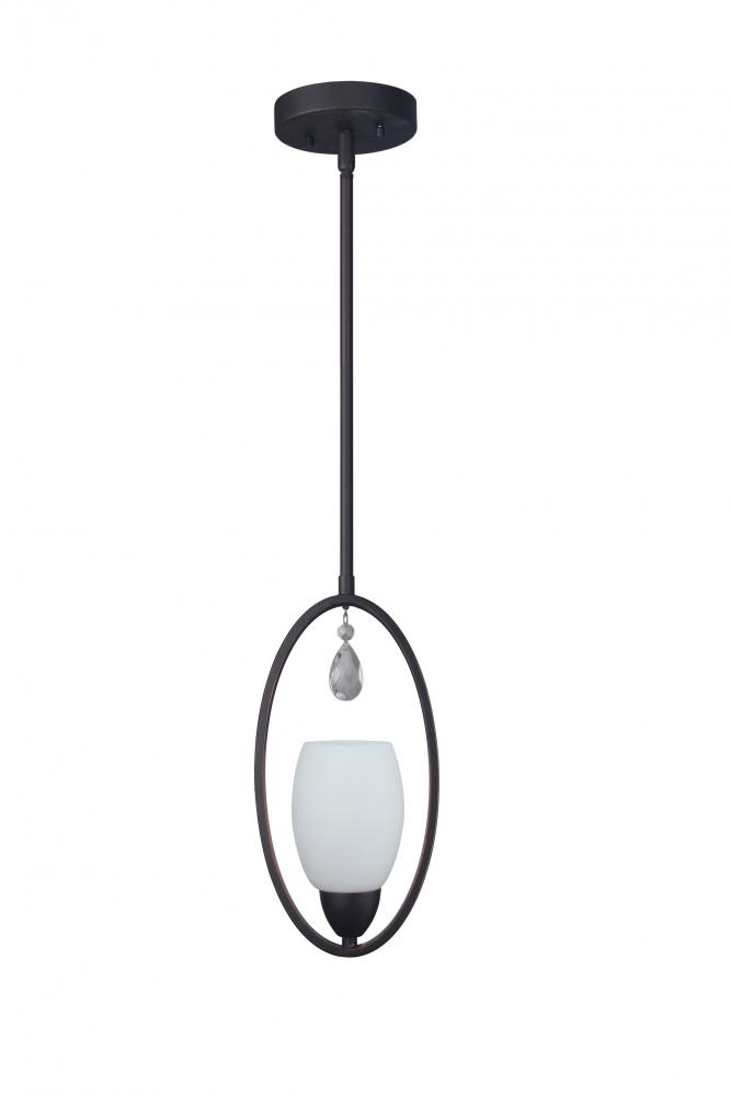 Woodbridge Lighting 15720MEB-C20401 Olivia Opal Mini-pendant