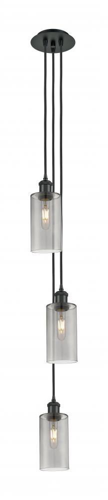 Crown Point - 3 Light - 7 inch - Matte Black - Multi Pendant