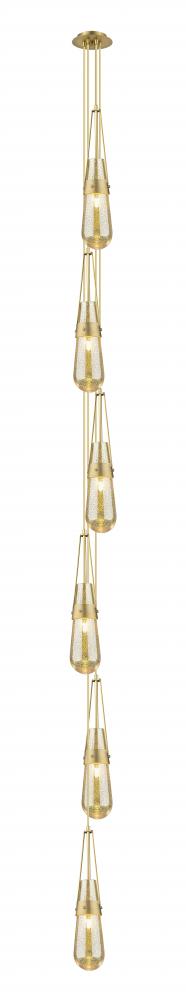 Milan - 6 Light - 6 inch - Brushed Brass - Multi Pendant