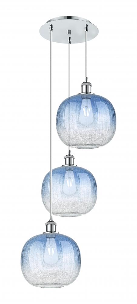 Brookhaven Sphere - 3 Light - 17 inch - Polished Chrome - Cord Hung - Multi Pendant