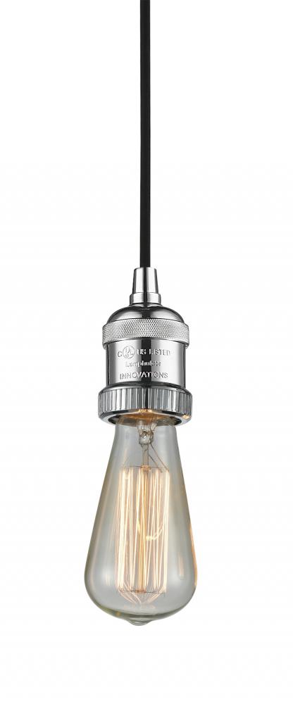 Bare Bulb - 1 Light - 2 inch - Polished Chrome - Cord hung - Cord Set