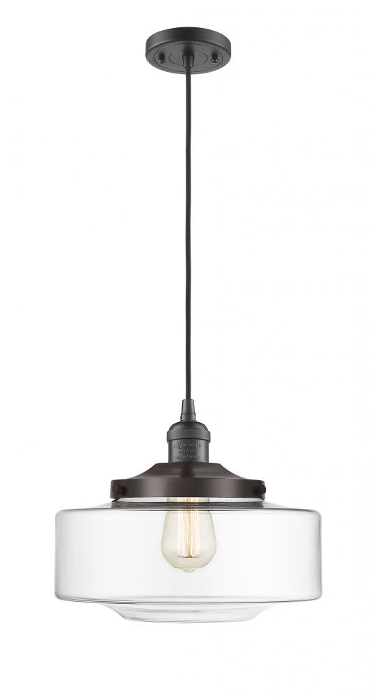 Bridgeton - 1 Light - 12 inch - Oil Rubbed Bronze - Cord hung - Mini Pendant