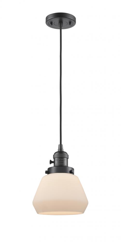 Fulton - 1 Light - 7 inch - Oil Rubbed Bronze - Cord hung - Mini Pendant