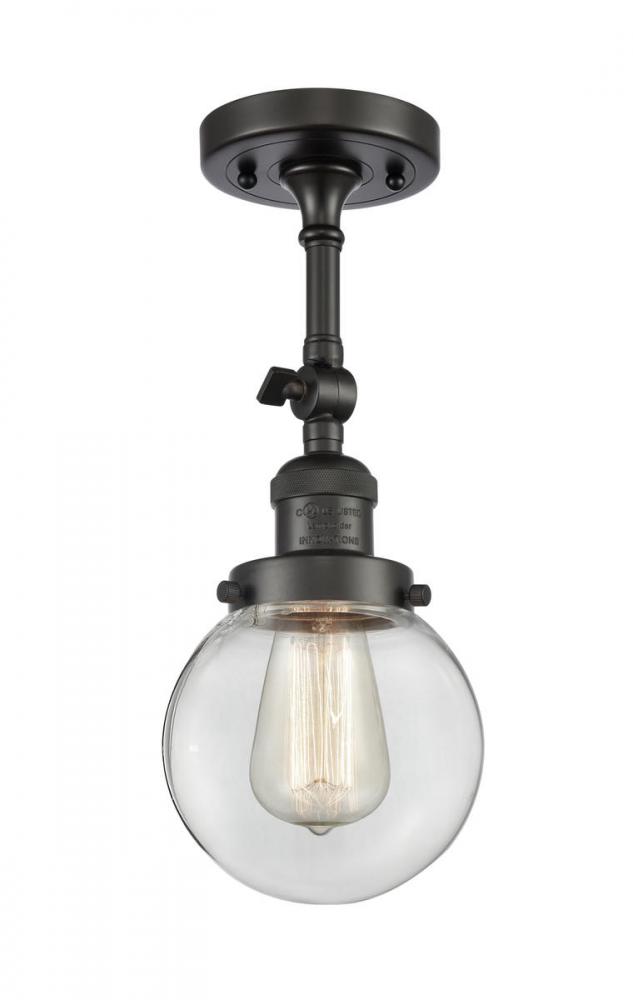 Beacon - 1 Light - 6 inch - Oil Rubbed Bronze - Adjustable Semi-Flush Mount