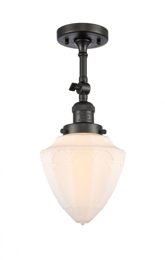 Bullet - 1 Light - 6 inch - Oil Rubbed Bronze - Adjustable Semi-Flush Mount