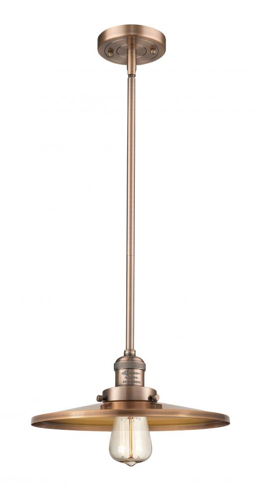 Appalachian - 1 Light - 12 inch - Antique Copper - Stem Hung - Mini Pendant