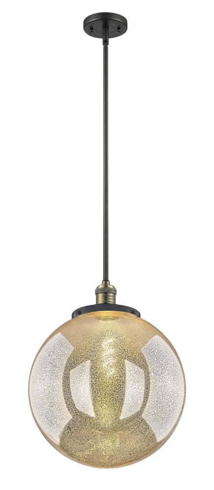 Beacon - 1 Light - 16 inch - Black Antique Brass - Stem Hung - Pendant
