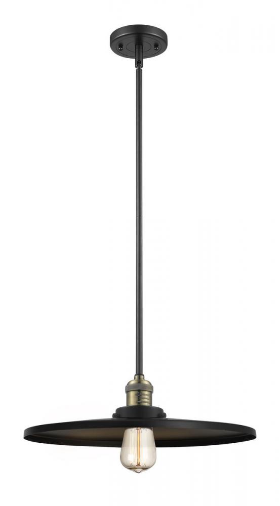 Appalachian - 1 Light - 16 inch - Black Antique Brass - Stem Hung - Mini Pendant