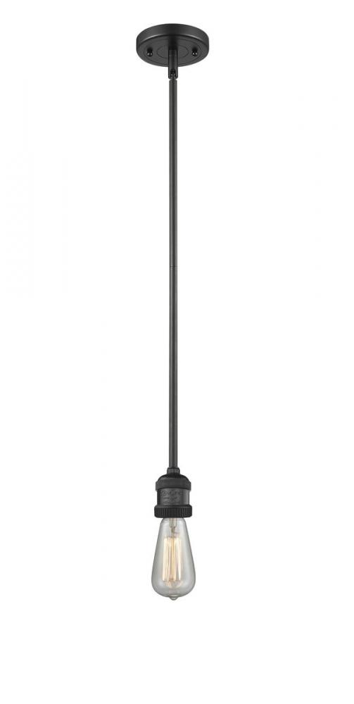 Bare Bulb - 1 Light - 2 inch - Matte Black - Stem Hung - Mini Pendant