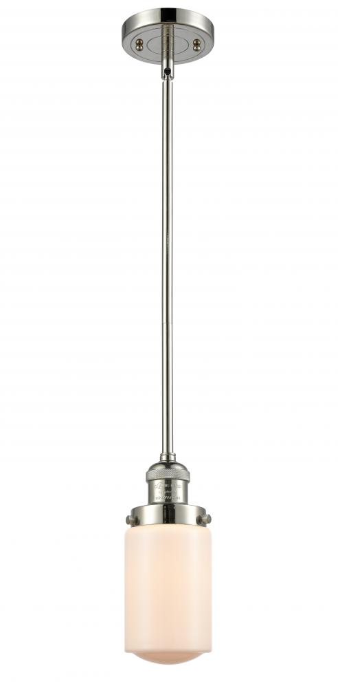 Dover - 1 Light - 5 inch - Polished Nickel - Stem Hung - Mini Pendant