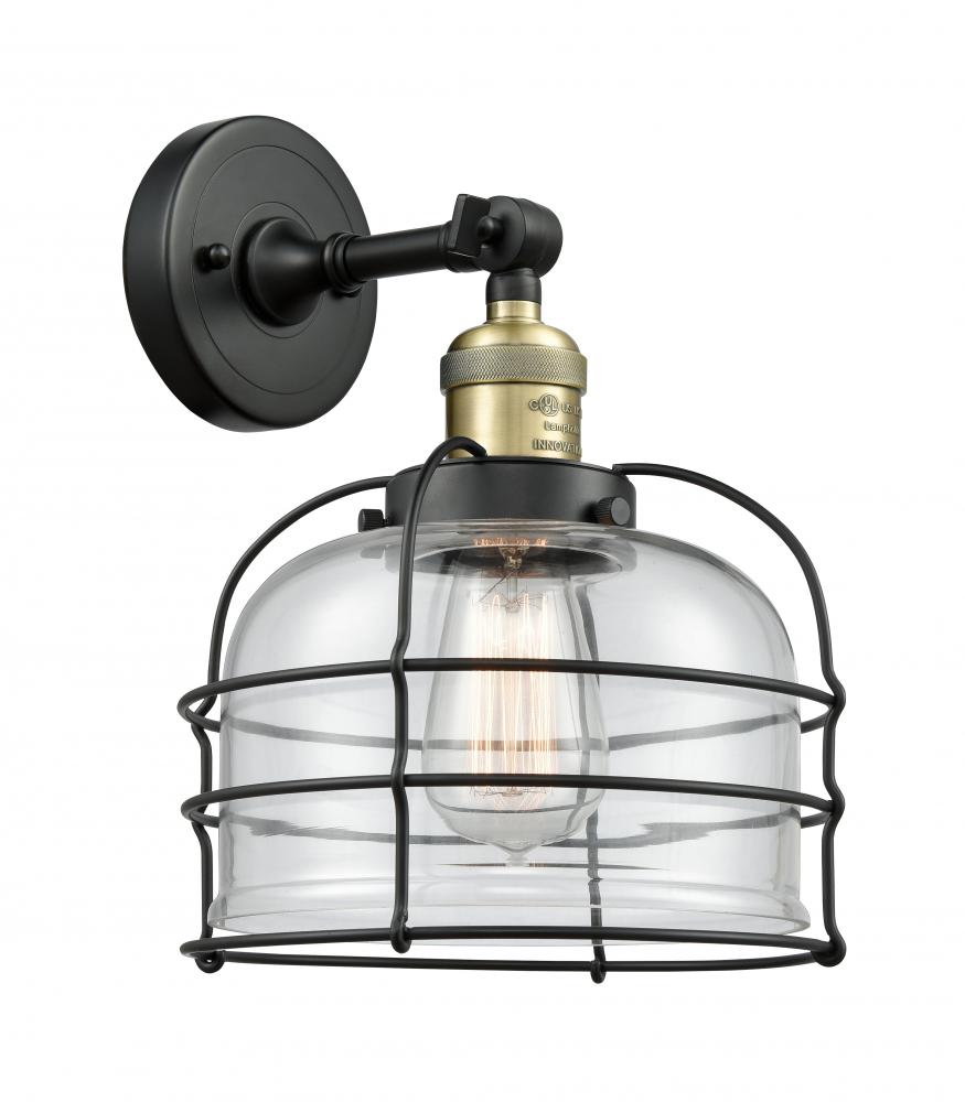 Bell Cage - 1 Light - 9 inch - Black Antique Brass - Sconce