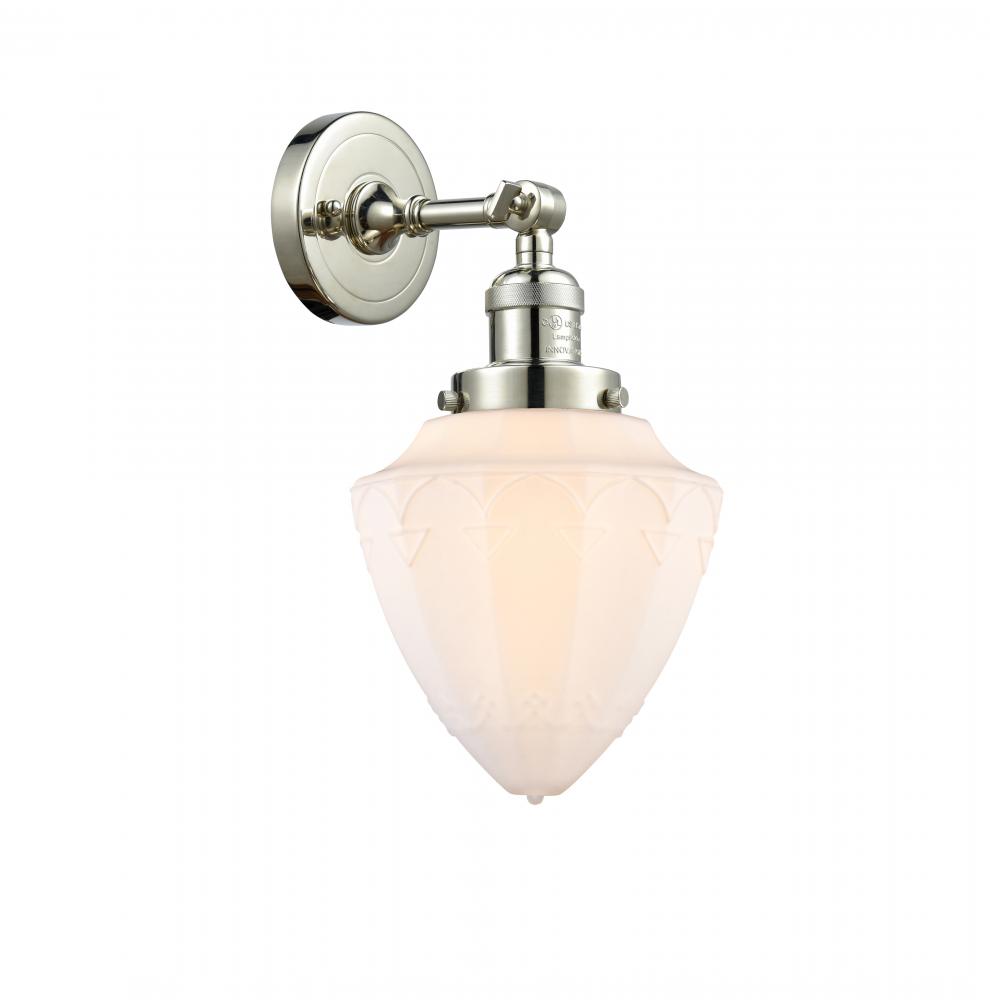 Bullet - 1 Light - 7 inch - Polished Nickel - Adjustable Sconce