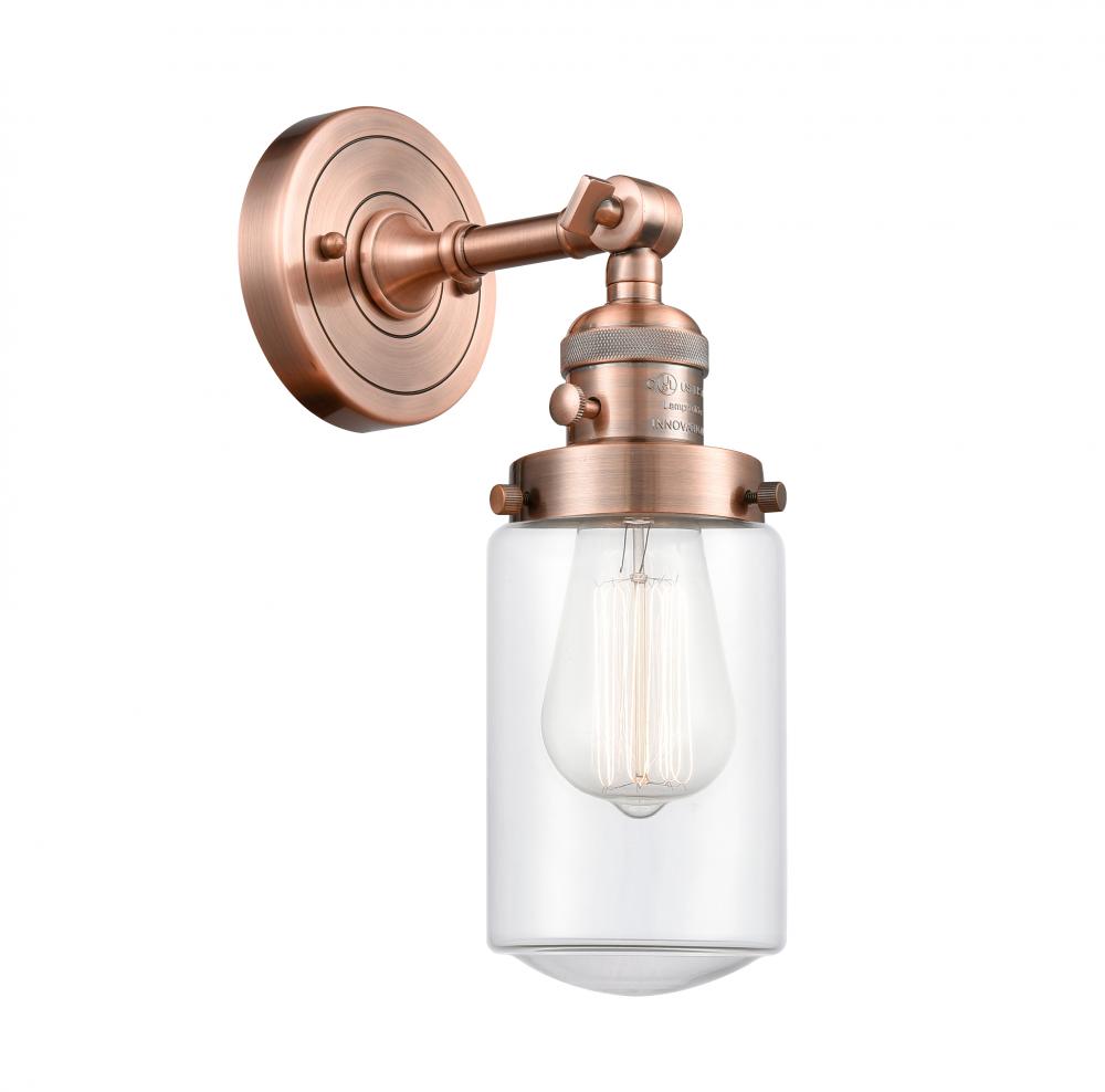 Dover - 1 Light - 5 inch - Antique Copper - Adjustable Sconce