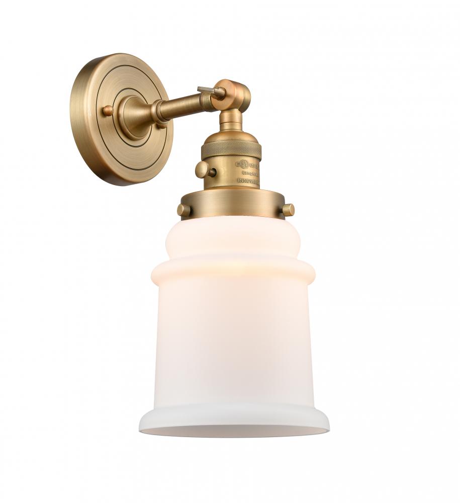 Canton - 1 Light - 7 inch - Brushed Brass - Sconce