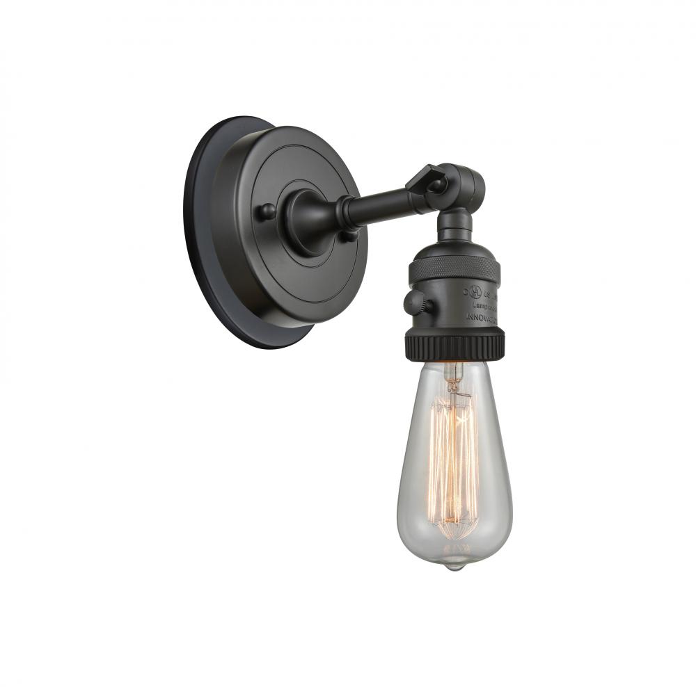 Bare Bulb - 1 Light - 5 inch - Oil Rubbed Bronze - Adjustable Sconce