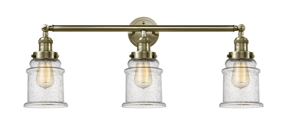 Canton - 3 Light - 30 inch - Antique Brass - Bath Vanity Light
