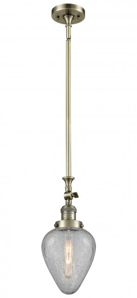 Geneseo - 1 Light - 7 inch - Antique Brass - Stem Hung - Mini Pendant