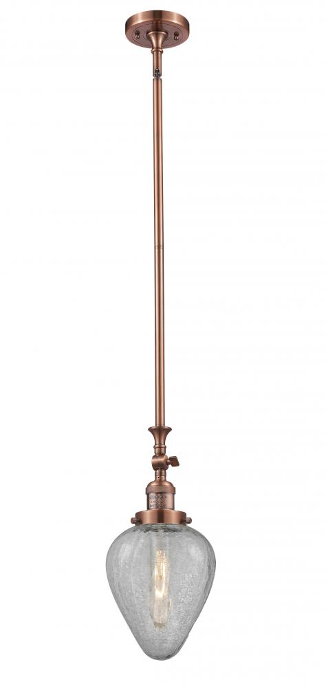 Geneseo - 1 Light - 7 inch - Antique Copper - Stem Hung - Mini Pendant