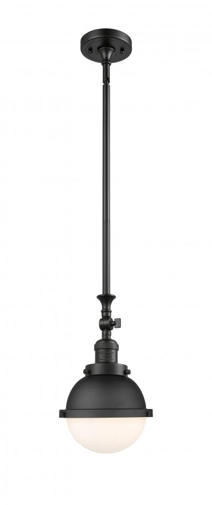 Hampden - 1 Light - 7 inch - Matte Black - Stem Hung - Adjustable Mini Pendant