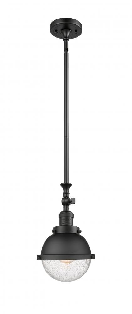 Hampden - 1 Light - 7 inch - Matte Black - Stem Hung - Mini Pendant