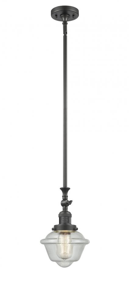 Oxford - 1 Light - 7 inch - Oil Rubbed Bronze - Stem Hung - Mini Pendant