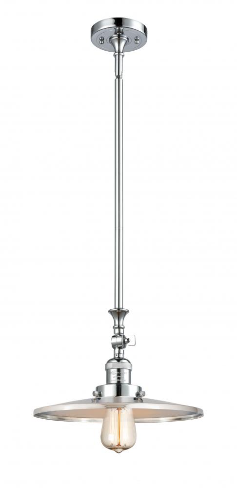 Appalachian - 1 Light - 12 inch - Polished Chrome - Stem Hung - Adjustable Mini Pendant
