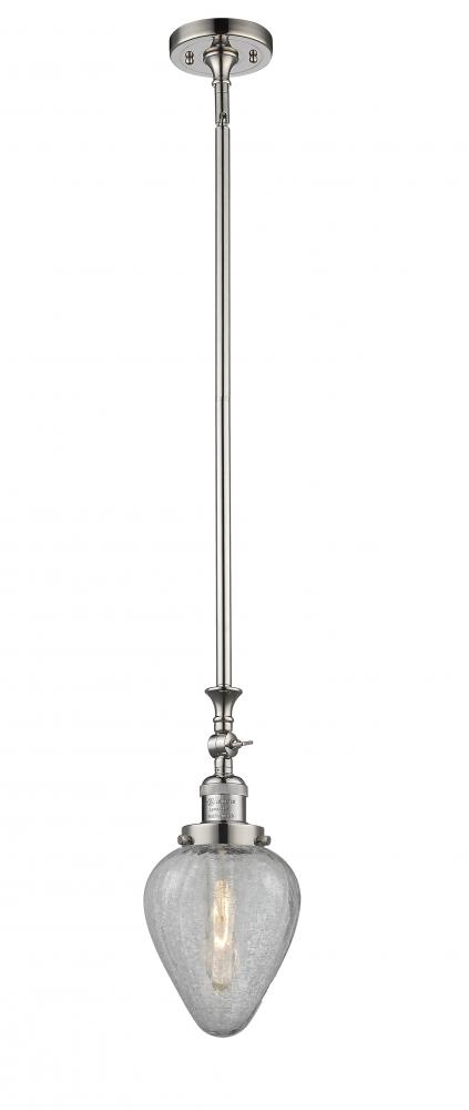 Geneseo - 1 Light - 7 inch - Polished Nickel - Stem Hung - Mini Pendant