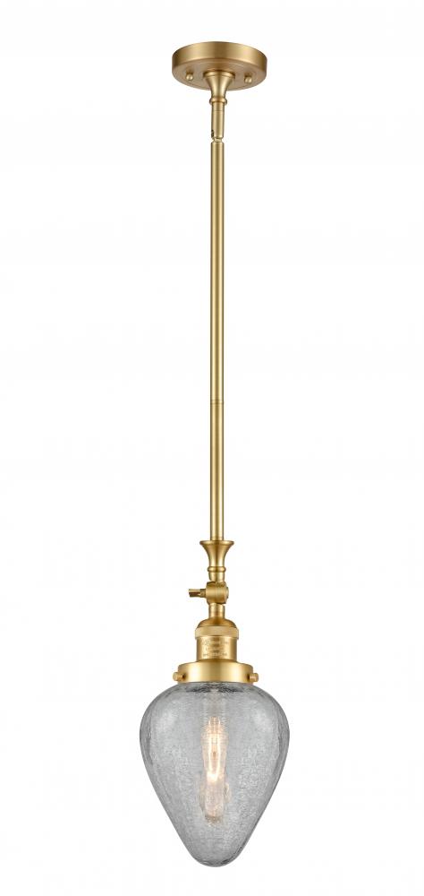 Geneseo - 1 Light - 7 inch - Satin Gold - Stem Hung - Mini Pendant