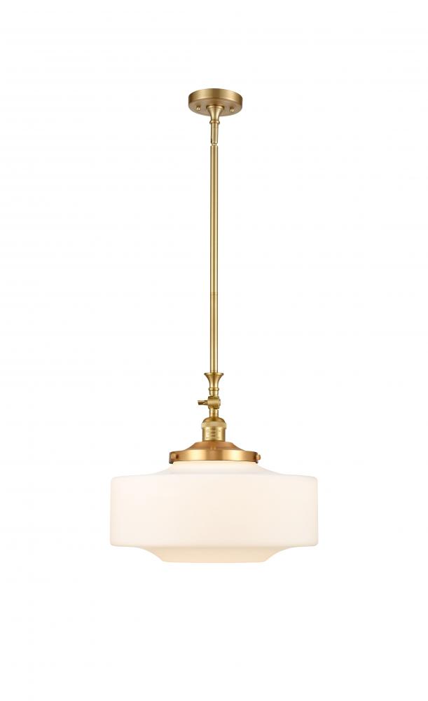 Bridgeton - 1 Light - 16 inch - Satin Gold - Stem Hung - Adjustable Mini Pendant