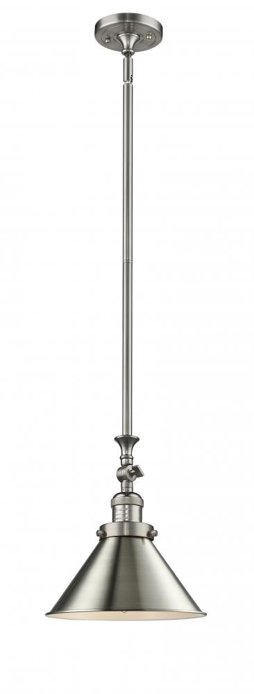 1 Light Vintage Dimmable LED Briarcliff 10 inch Mini Pendant