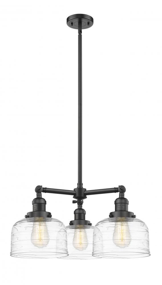 Bell - 3 Light - 22 inch - Oil Rubbed Bronze - Stem Hung - Chandelier