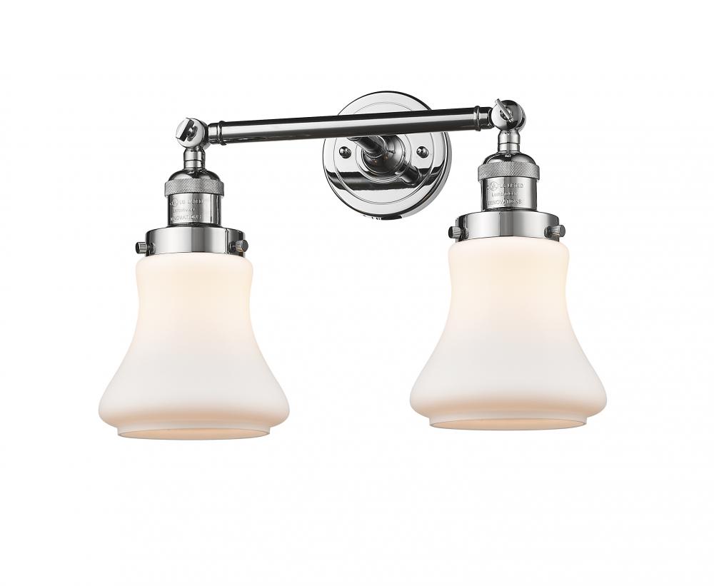 Bellmont - 2 Light - 17 inch - Polished Chrome - Adjustable Bath Vanity Light