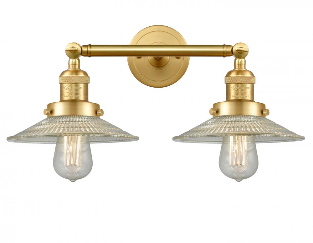 Halophane - 2 Light - 18 inch - Satin Gold - Adjustable Bath Vanity Light