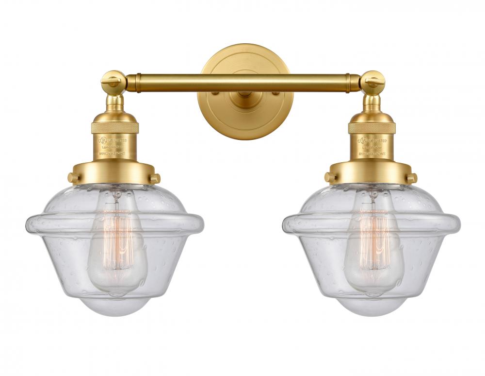 Oxford - 2 Light - 17 inch - Satin Gold - Adjustable Bath Vanity Light
