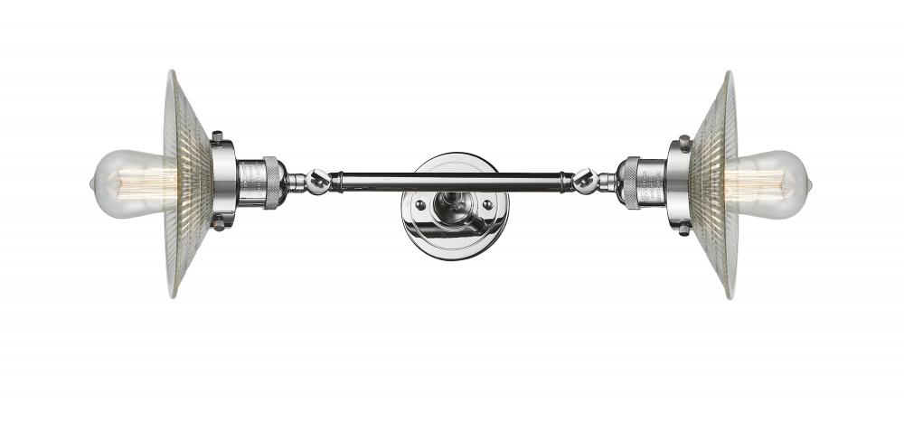 Halophane - 2 Light - 9 inch - Polished Chrome - Adjustable Bath Vanity Light