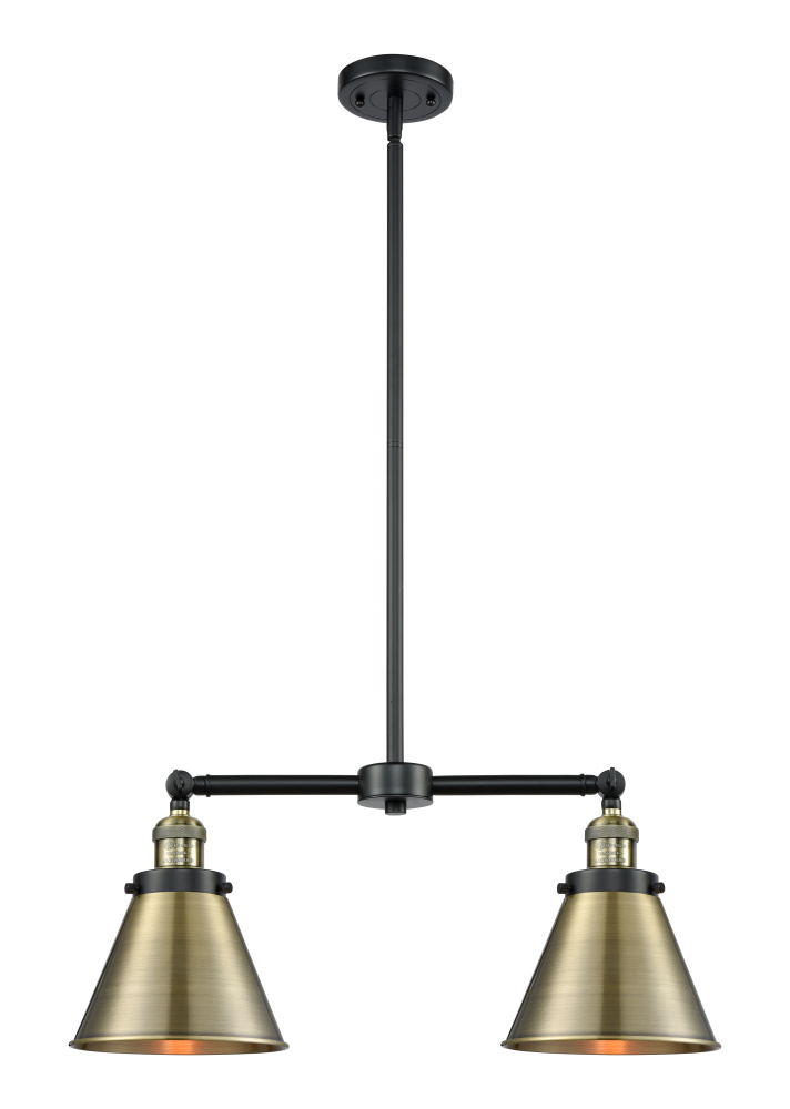 Appalachian - 2 Light - 23 inch - Black Antique Brass - Stem Hung - Adjustable Island Light