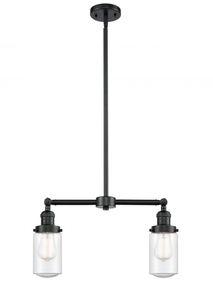Dover - 2 Light - 21 inch - Oil Rubbed Bronze - Stem Hung - Adjustable Island Light