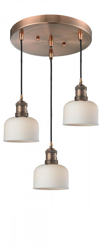 Large Bell 3 Light Multi-Pendant