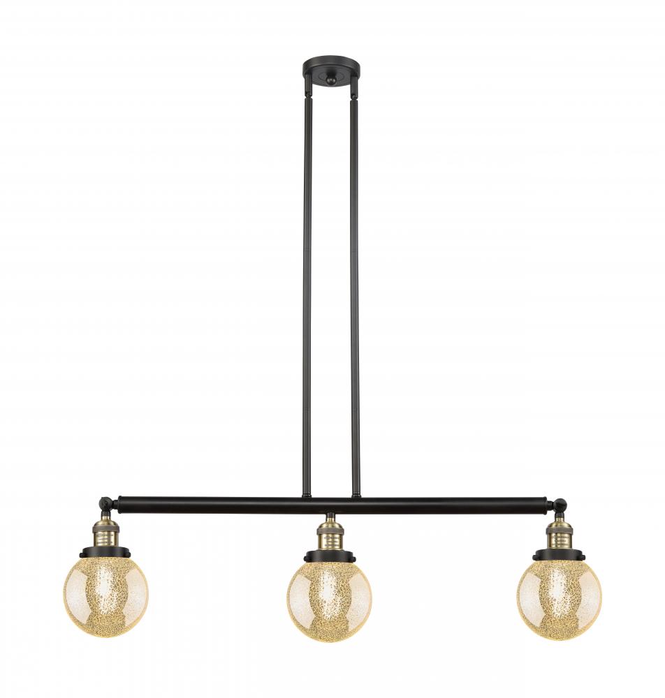 Beacon - 3 Light - 39 inch - Black Antique Brass - Stem Hung - Adjustable Island Light